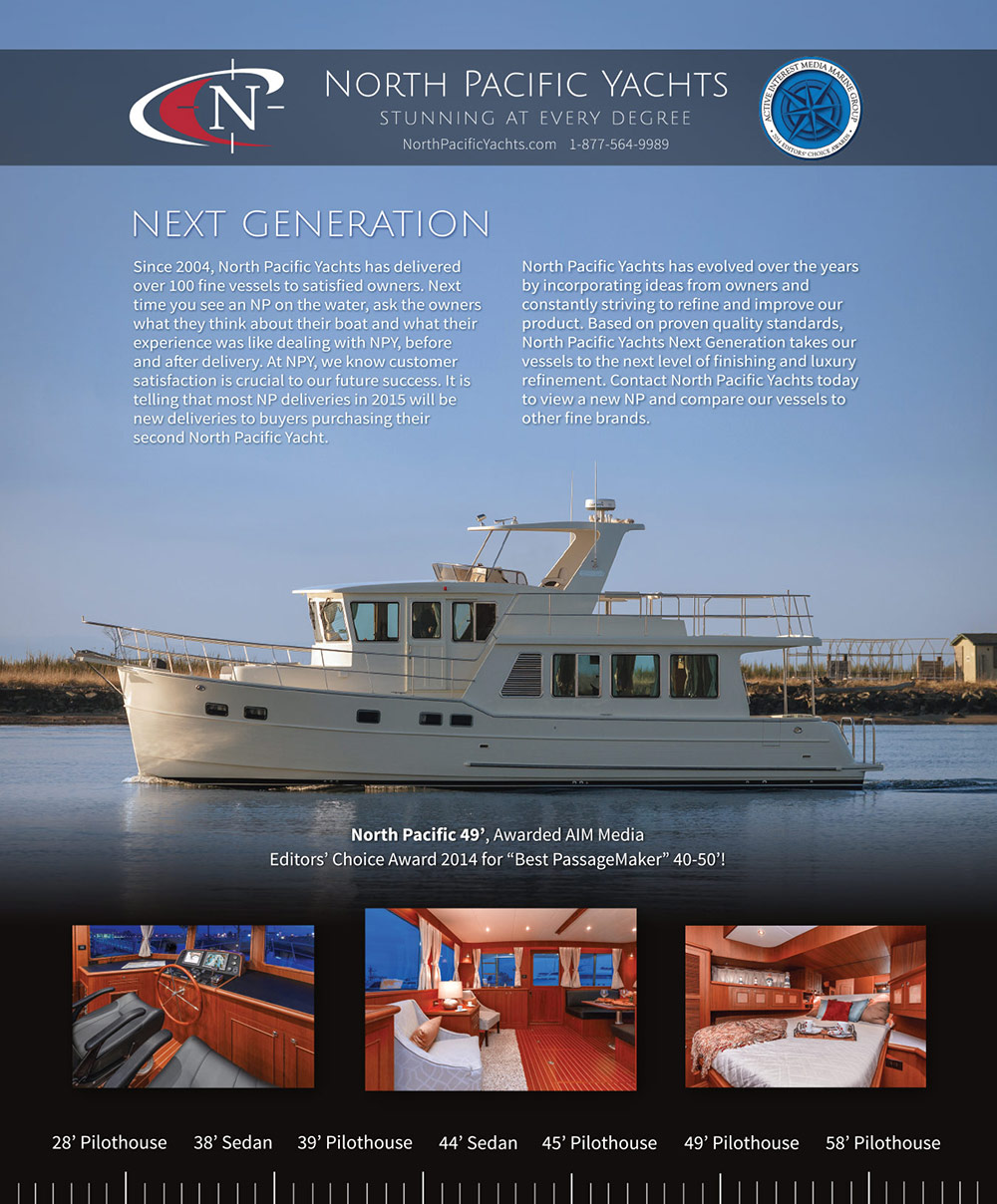 North Pacific Yachts Print Magazine Ad